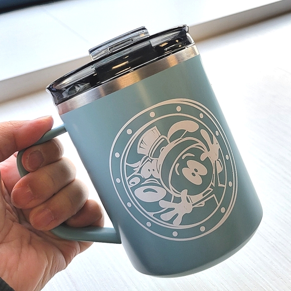 Stickered Reduce Hot 1 Vacuum Insulated Stainless Steel 14 oz Desktop Mug
